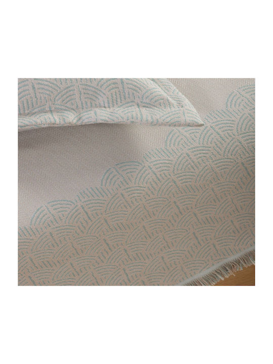 Nef-Nef Homeware Maximus Three-Seater Sofa Throw 170x300cm Aqua