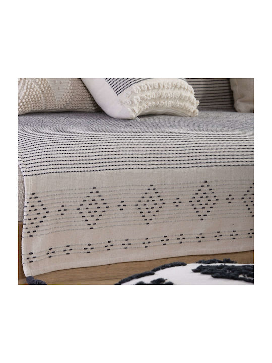 Nef-Nef Homeware Value Ριχτάρι Πολυθρόνας Ζακάρ 180x180εκ. Anthracite