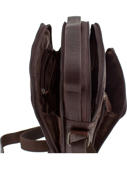 Leather Men's Bag Shoulder / Crossbody Brown