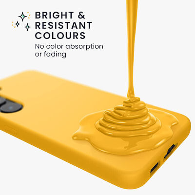 KWmobile Задна корица Силикон Honey Yellow (Galaxy S23+) 60274.143