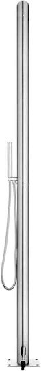 vidaXL Pool Shower with Length 150cm Silver