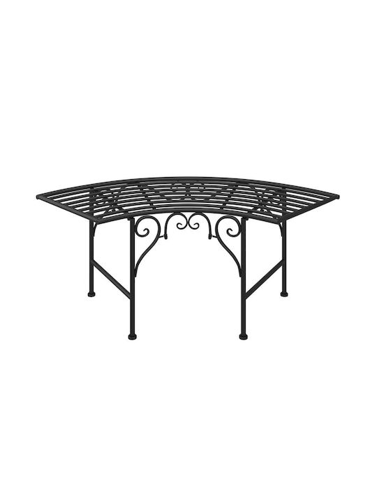Bench Outdoor Metal Black 113x50.5x40.5cm