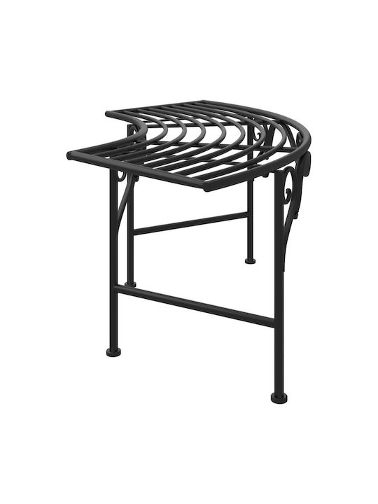 Bench Outdoor Metal Black 113x50.5x40.5cm