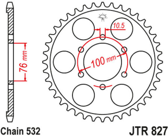JT Sprockets Rear Sprocket 42 Teeth for BMW R 1100