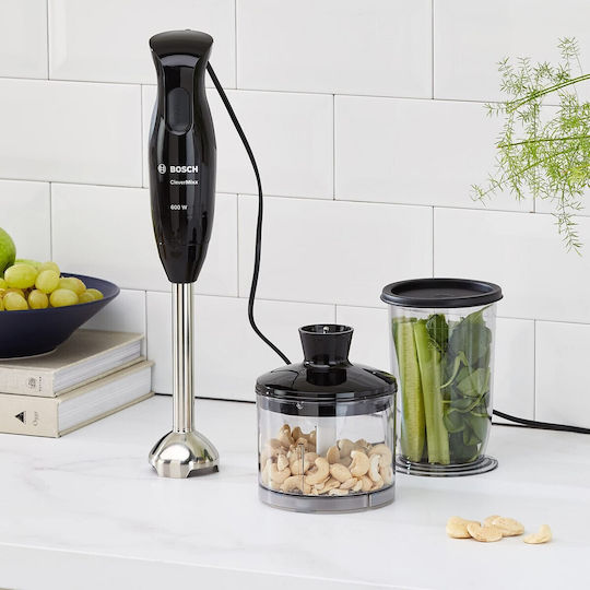Bosch CleverMixx Ραβδομπλέντερ με Ανοξείδωτη Ράβδο 600W Μαύρο