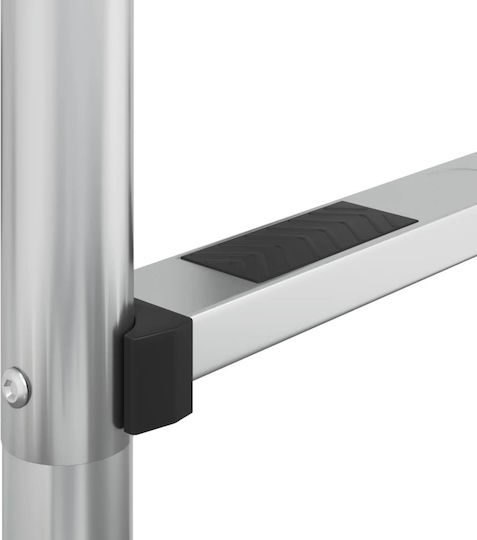 vidaXL Pool Ladder made of Stainless Steel 184.5x54x38cm Silver