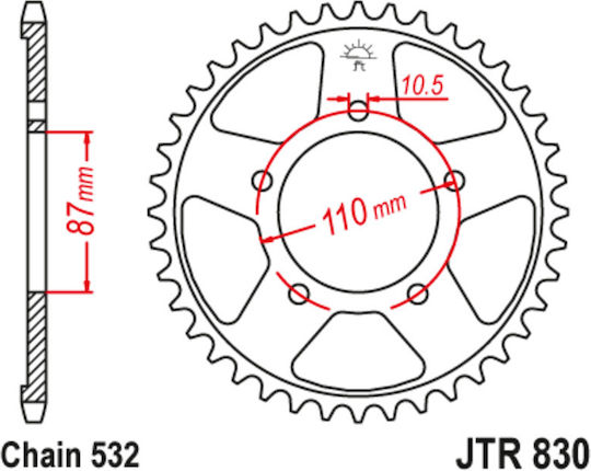 JT Sprockets Rear Sprocket 46 Teeth for BMW R 1100
