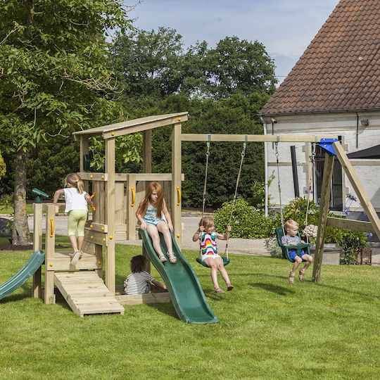 Blue Rabbit Blue Rabbit Holzturm Spielzeug mit Rutsche Mehrfarbig für 3+ Jahre alt