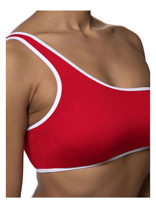 Bikinioberteile Mit Einer Schulter Rote