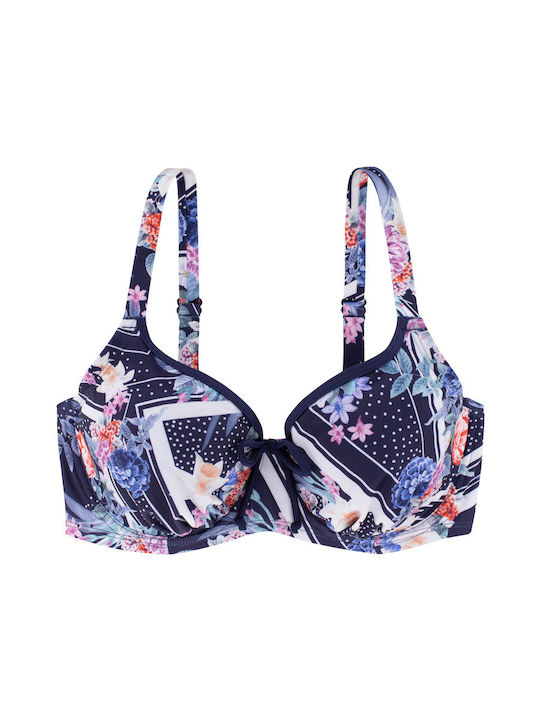 Monaco Bikini Σουτιέν Floral Navy Μπλε