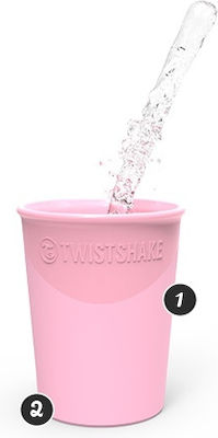 Twistshake Baby & Toddler Cups made of Plastic Pink 2pcs 170ml for 6m+m+