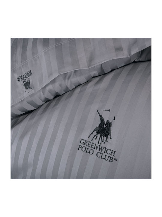 Greenwich Polo Club Σετ Σεντόνια Υπέρδιπλα 240x270εκ. Ανθρακί