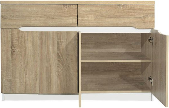 Μπουφές Jolene Ξύλινος με Συρτάρια Sonama 120x40x80cm