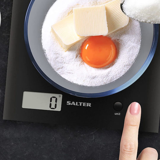Salter 1066 BKDR15 Digital Küchenwaage 1gr/3kg Schwarz