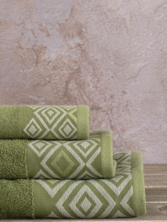 Kocoon Bath Towel Set 3pcs Ariadne Green Weight 450gr/m²