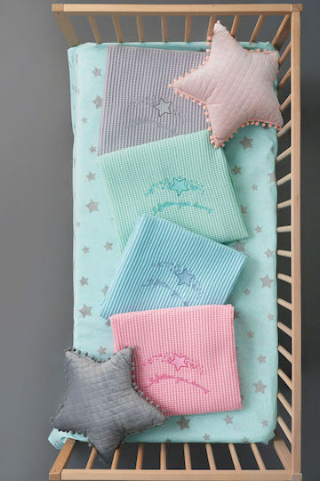 Palamaiki Blanket Cot Dreams Waffle Light Blue 110x150cm