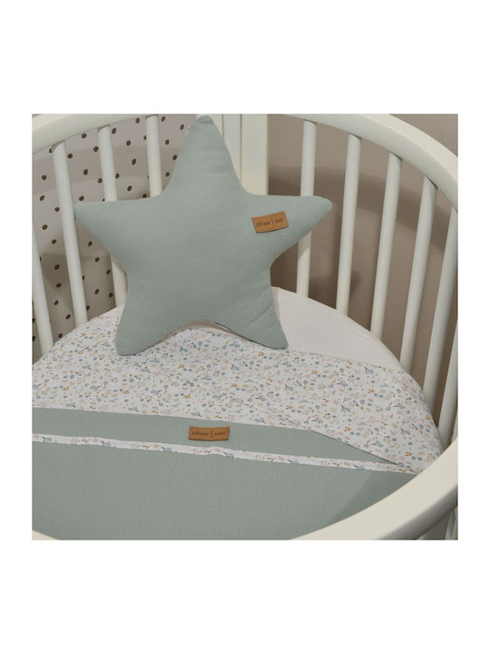 Baby Oliver Blanket Nursery Swaddling Blankets Green 75x95cm