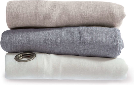 Nef-Nef Homeware Vorhang mit Grommets Lilla Beiges 140x265cm