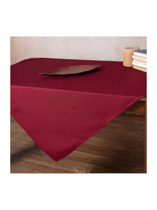 Silk Fashion Checkered Nelly Bordeaux 85x85cm
