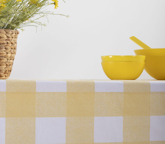 Nef-Nef Homeware Tischtuch Fleckabweisend Henry Yellow 140x240cm