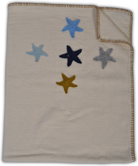 Cangaroo Κουβέρτα Αγκαλιάς & Λίκνου 5 Stars Πλεκτή Μπεζ 90x100εκ.