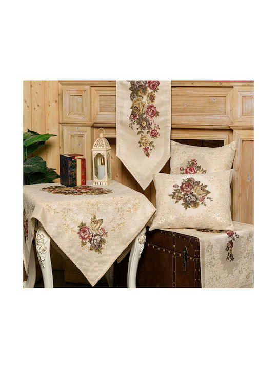 Liolios Home Μαξιλάρι Καναπέ Cream 50x35εκ.