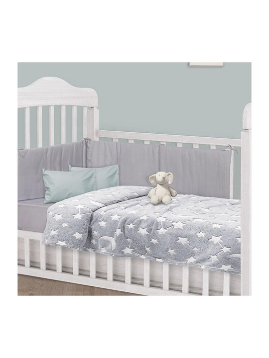 Das Home Blanket Nursery Swaddling Blankets Fleece Gray 80x110cm