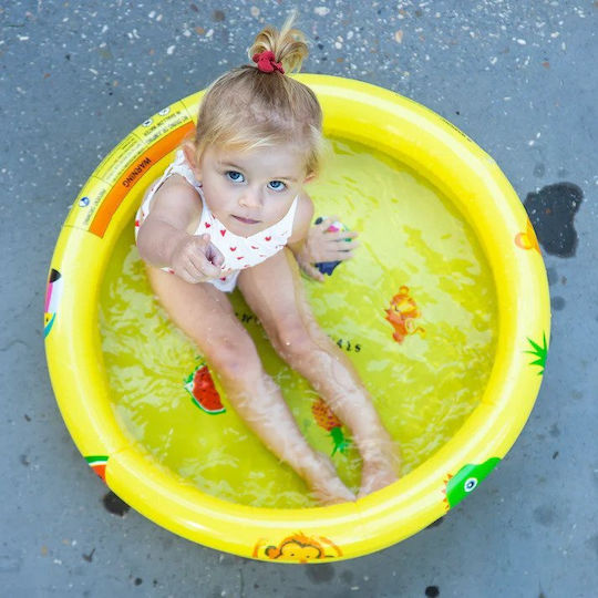 Swim Essentials Жълт Детски Кръгъл Басейн PVC 15л Надуваем Жълт