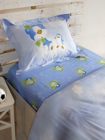 Sunshine Semi Double Set Kids Sheets Light Blue 180x260cm Sunshine Semi Double Set Kids Sheets Light Blue 180x260cm