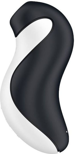 Satisfyer Orca Αναρροφητής Vagin cu Vibrații Stimulator și vibrator Air Pulse Black / White 1buc