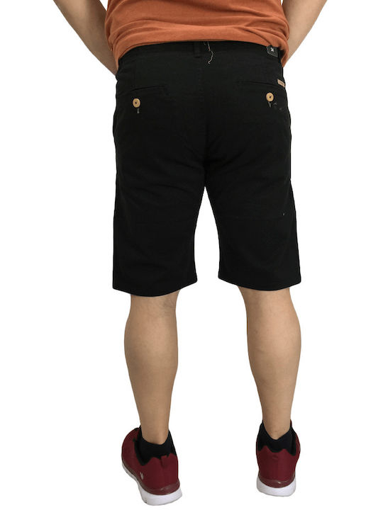 Double Herrenshorts Chino Schwarz