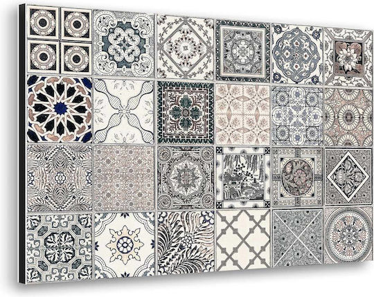 Dekorativer Aufkleber Wand Grey Azulejos Multi 1Stück 72x48cm Ango