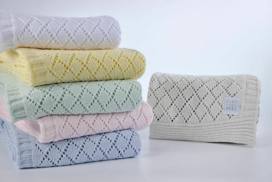 Down Town Home Blanket Nursery Swaddling Blankets 227 Knitted Yellow 75x105cm