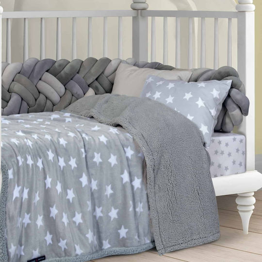 Das Home Decke Kinderbett 8825 Vlies Gray 110x150cm