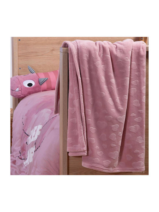 Nef-Nef Homeware Pătură Pepinieră Swaddling pături Nap Fleece Rose 80x110cm. 016351