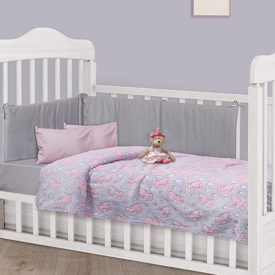 Das Home Decke Kinderbett 4833 Vlies Rosa 110x150cm