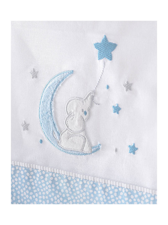 Rythmos Blanket Cot Elephant Waffle White 120x150cm