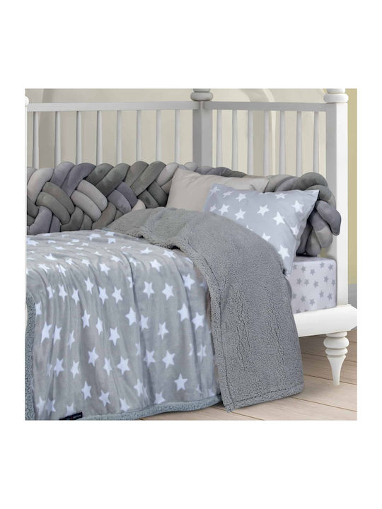 Das Home Blanket Nursery Swaddling Blankets Fleece Gray 80x110cm