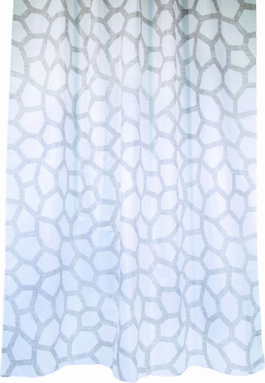 Dimitracas Elements Grigio Κουρτίνα Μπάνιου Υφασμάτινη 180x200 cm Γκρι