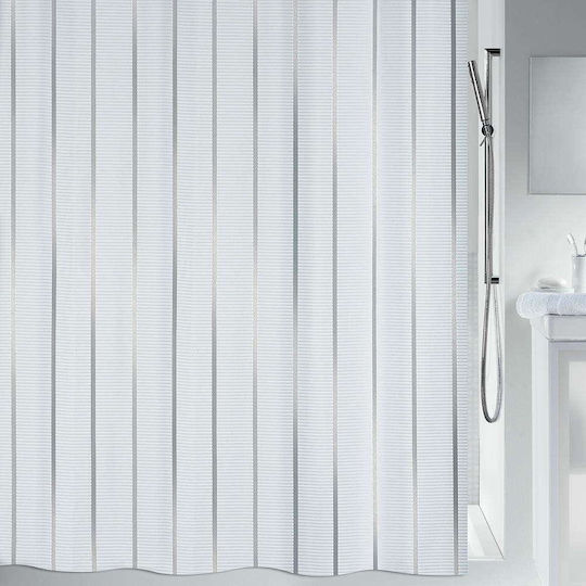 Dimitracas Vento Shower Curtain 180x200cm Gray Silver