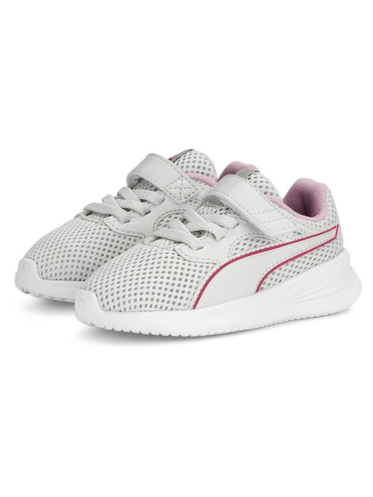 Puma Παιδικά Sneakers Transport Block Gray / Glowing Pink