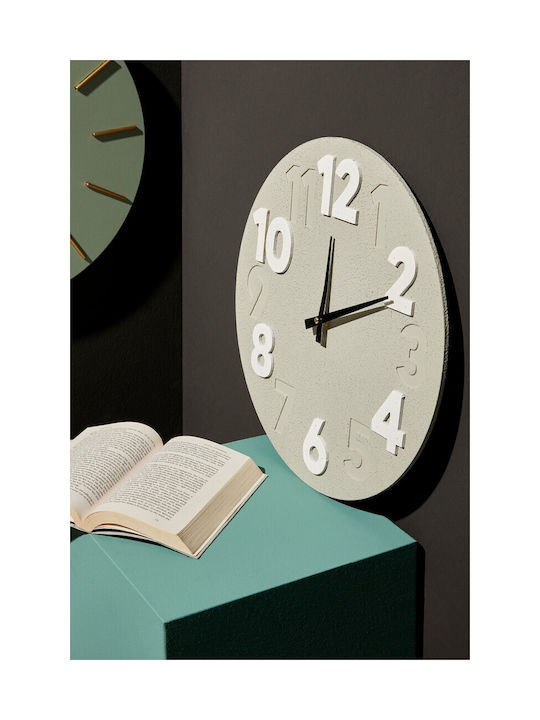 Bizzotto Timing Wanduhr Hölzernes Grey Ø40cm