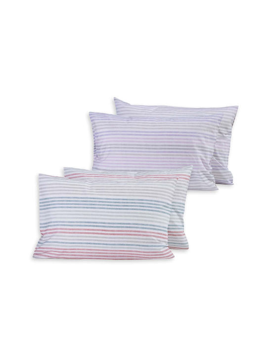 Nef-Nef Homeware Miles Μαξιλαροθήκη 52x72εκ. Purple