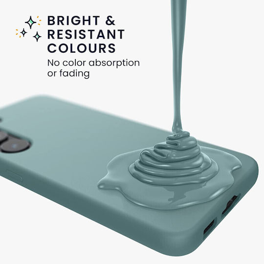 KWmobile Wireless Charger Friendly Back Cover Silicone Arctic Night (Galaxy S23+)