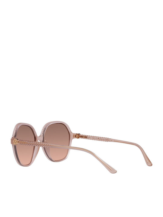Michael Kors Bali Women's Sunglasses with Beige Plastic Frame and Brown Gradient Lens