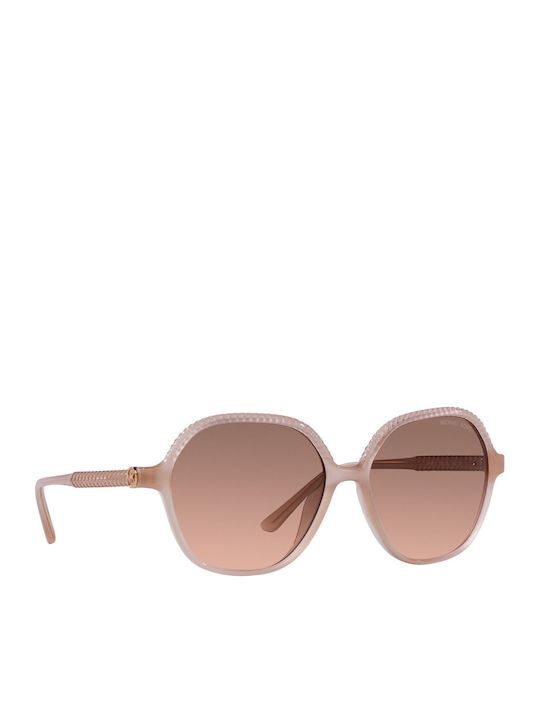 Michael Kors Bali Women's Sunglasses with Beige Plastic Frame and Brown Gradient Lens