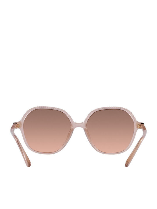 Michael Kors Bali Women's Sunglasses with Beige Plastic Frame and Brown Gradient Lens