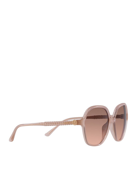 Michael Kors Bali Women's Sunglasses with Beige Plastic Frame and Brown Gradient Lens