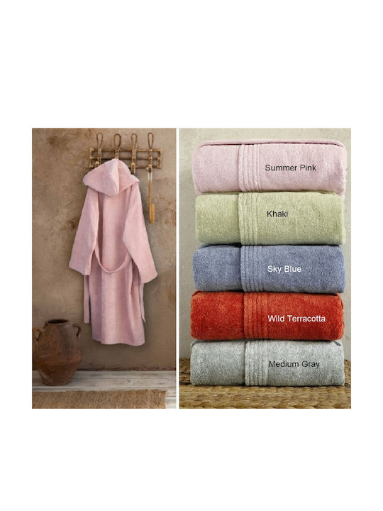 Nima Zen Bathrobe with Hood Khaki 400gr/m² 31622