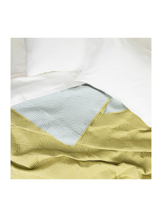 Borea Premium Coverlet Single from Polyester Tabac / Ecru 160x240cm
